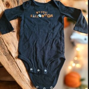 Just One You Carters My First Halloween Black Orange Onsie Size 9 Months